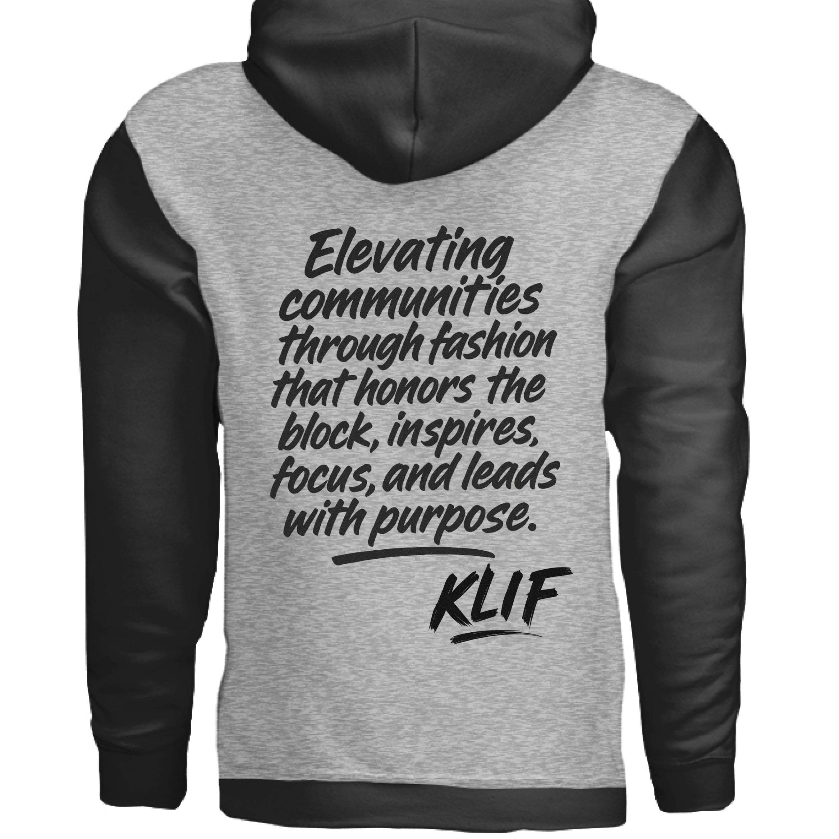 Grey Heather/ Black - BACK