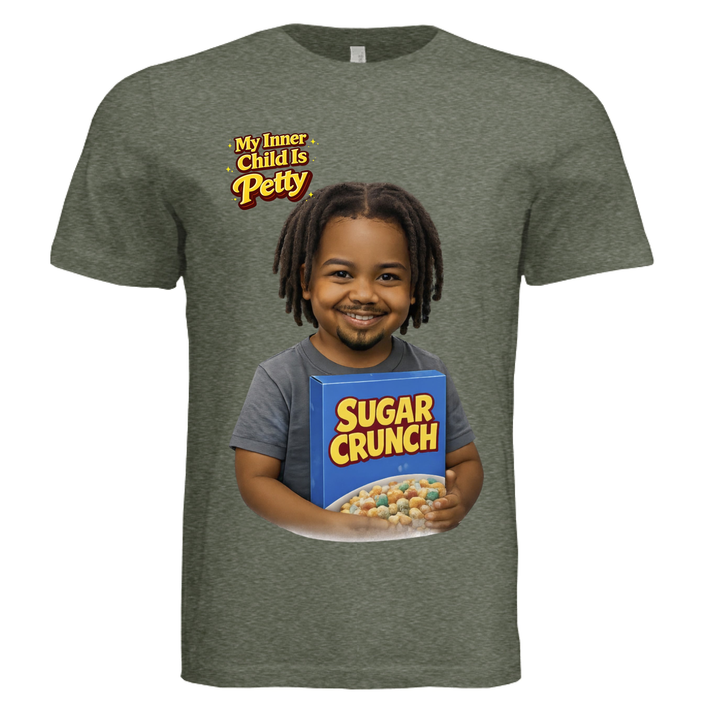 Military Green Triblend - FRONT